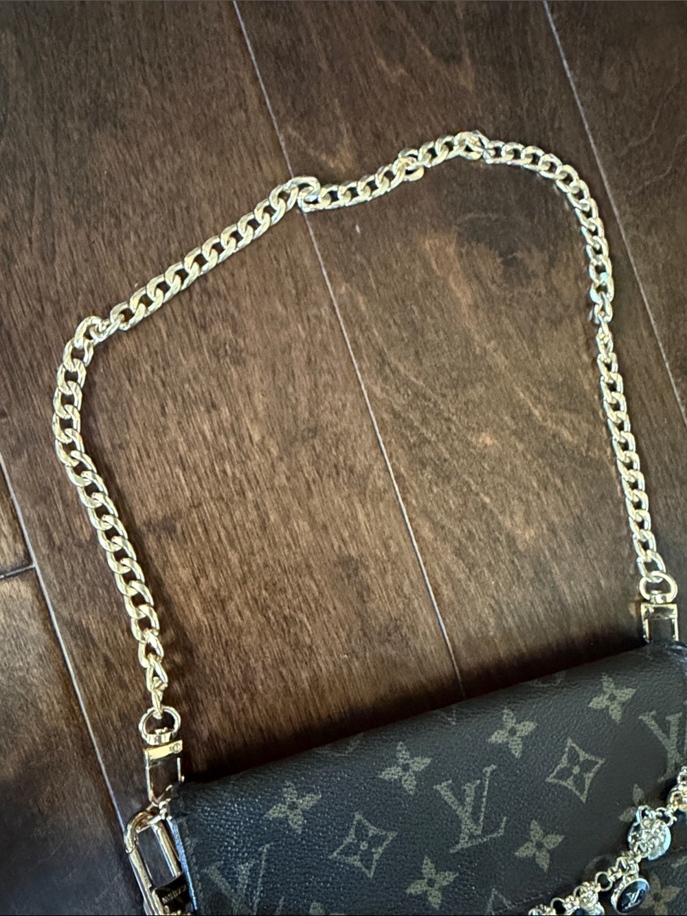 Authentic Louis Vuitton wallet converted into purse on chain - Picture 12 of 14